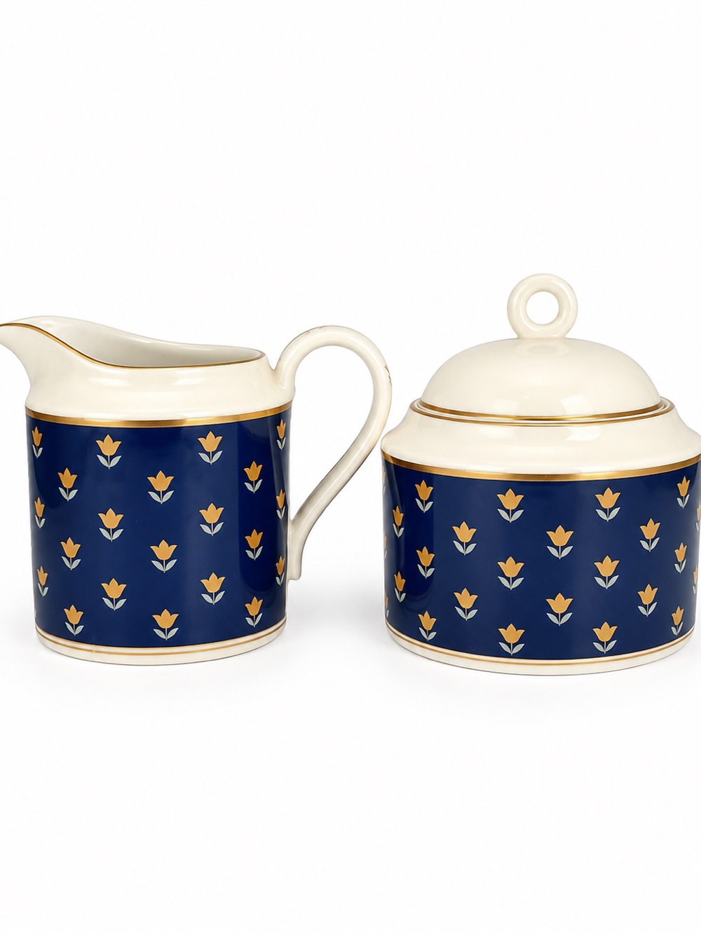 Mikasa Carnaby L5765 Fine China Creamer & Sugar Bowl Set Japan